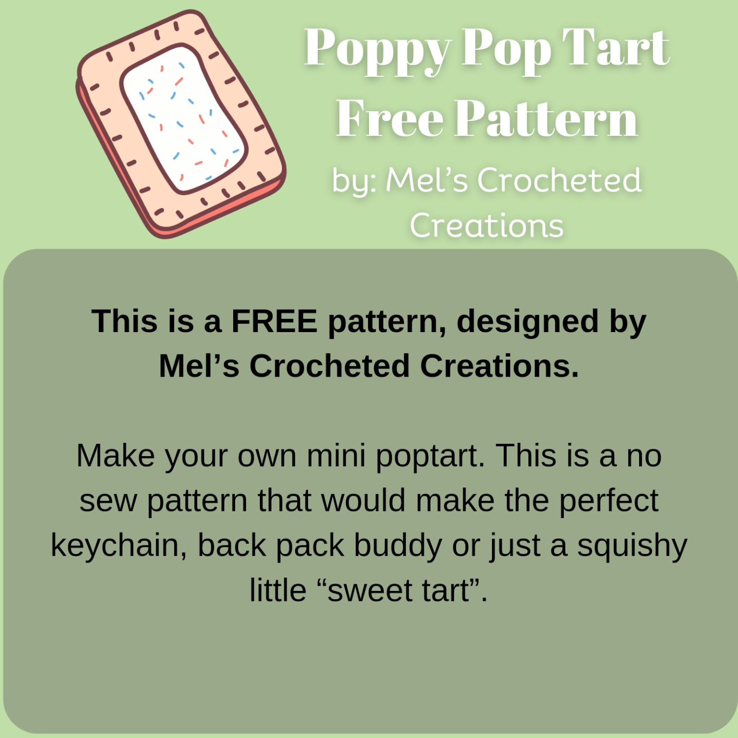 Crochet Your Own Poppy Pop Tart with This Free Pattern!