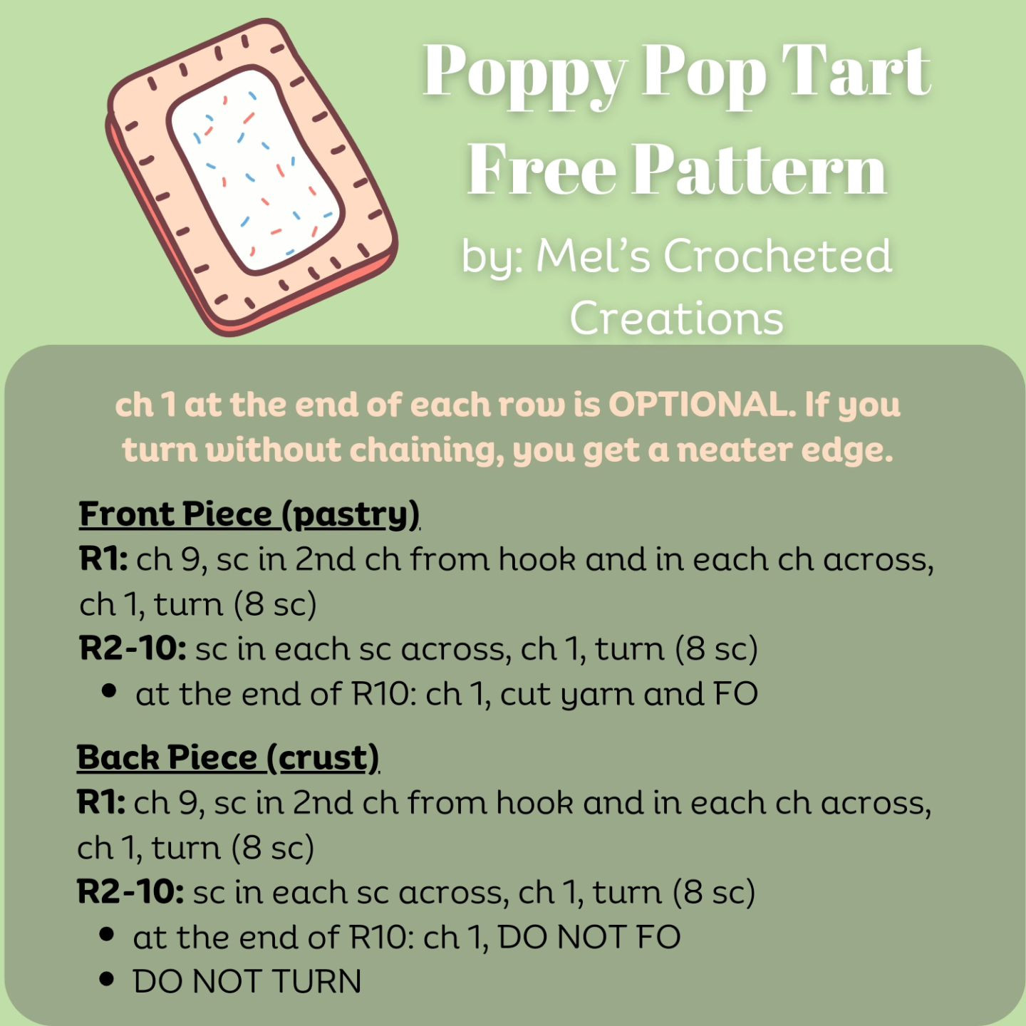 Crochet Your Own Poppy Pop Tart with This Free Pattern!