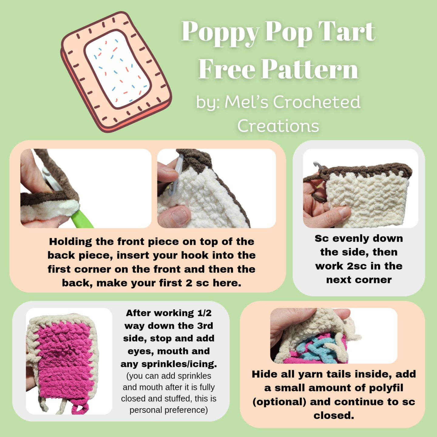 Crochet Your Own Poppy Pop Tart with This Free Pattern!