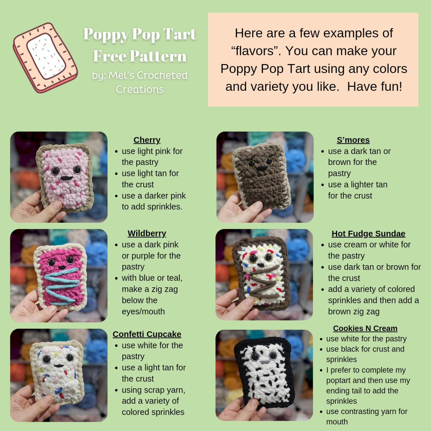 Crochet Your Own Poppy Pop Tart with This Free Pattern!
