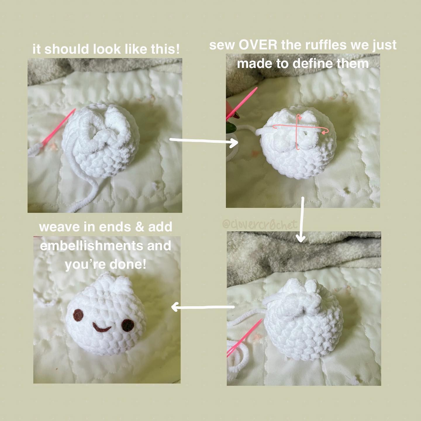 Cute Cloud Crochet Pattern: Free and Easy to Make!