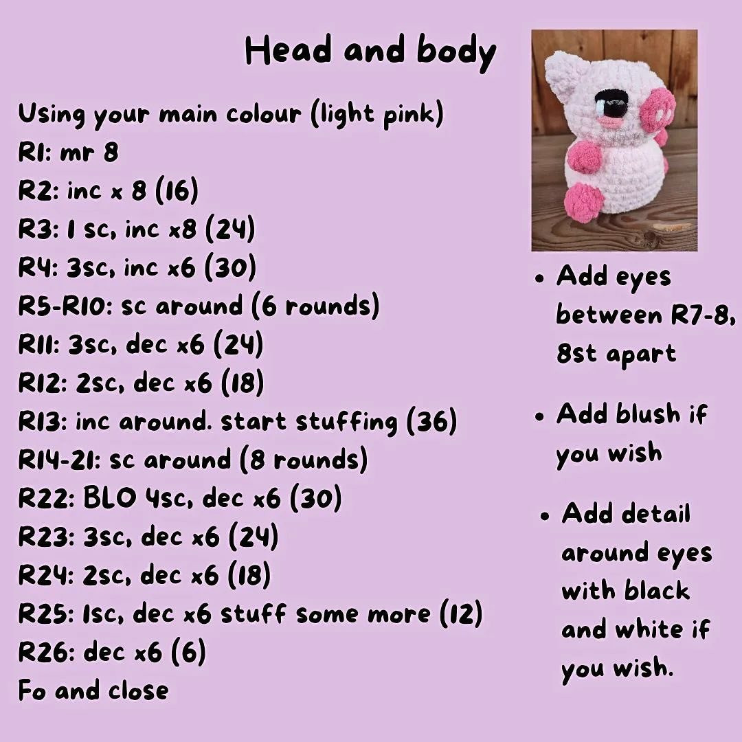Cute Crochet Piggy Pattern for Adorable Amigurumi Creations