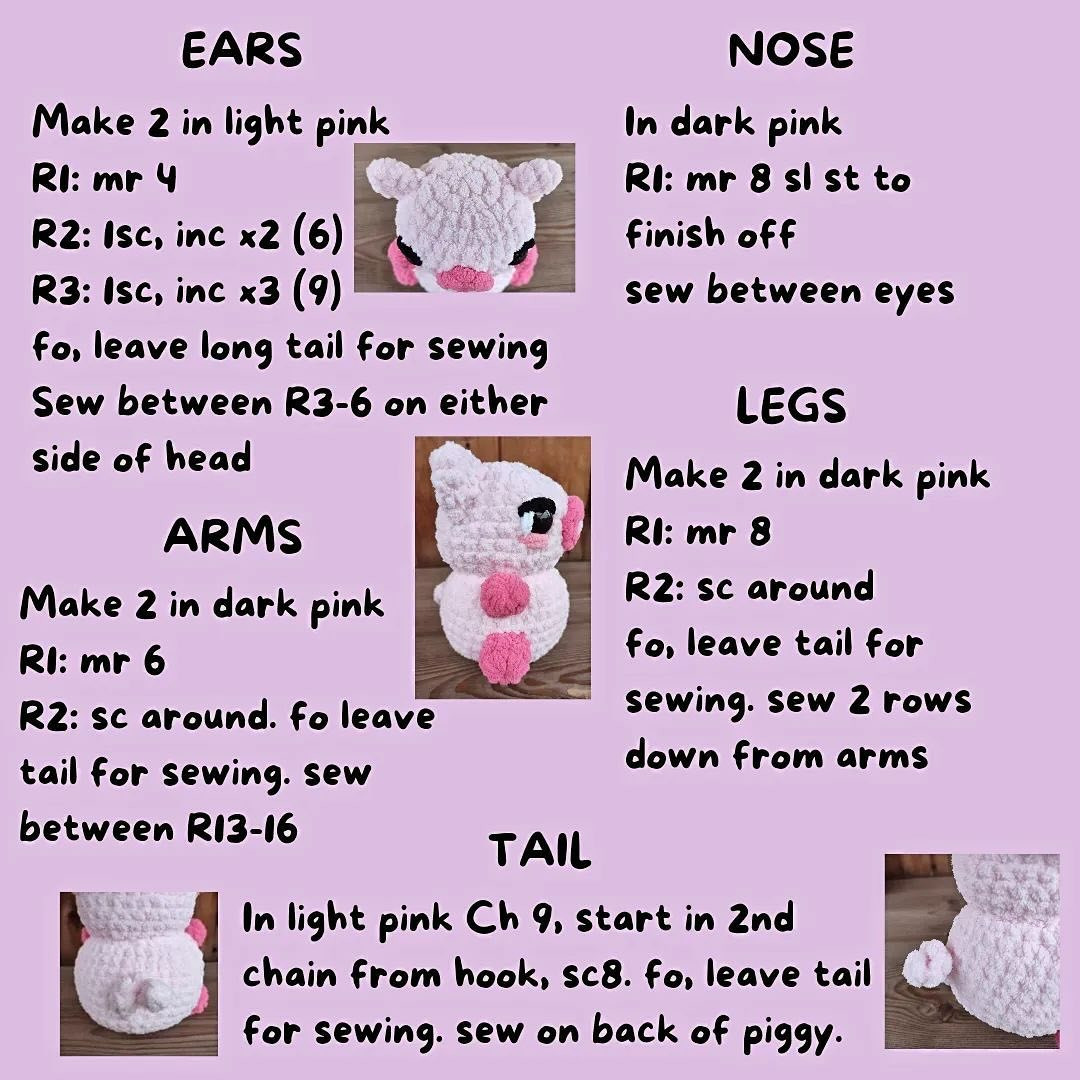 Cute Crochet Piggy Pattern for Adorable Amigurumi Creations