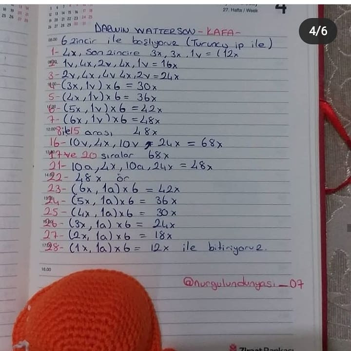 Darwin Tarifi: Sevimli Amigurumi Oyuncak Yapımı