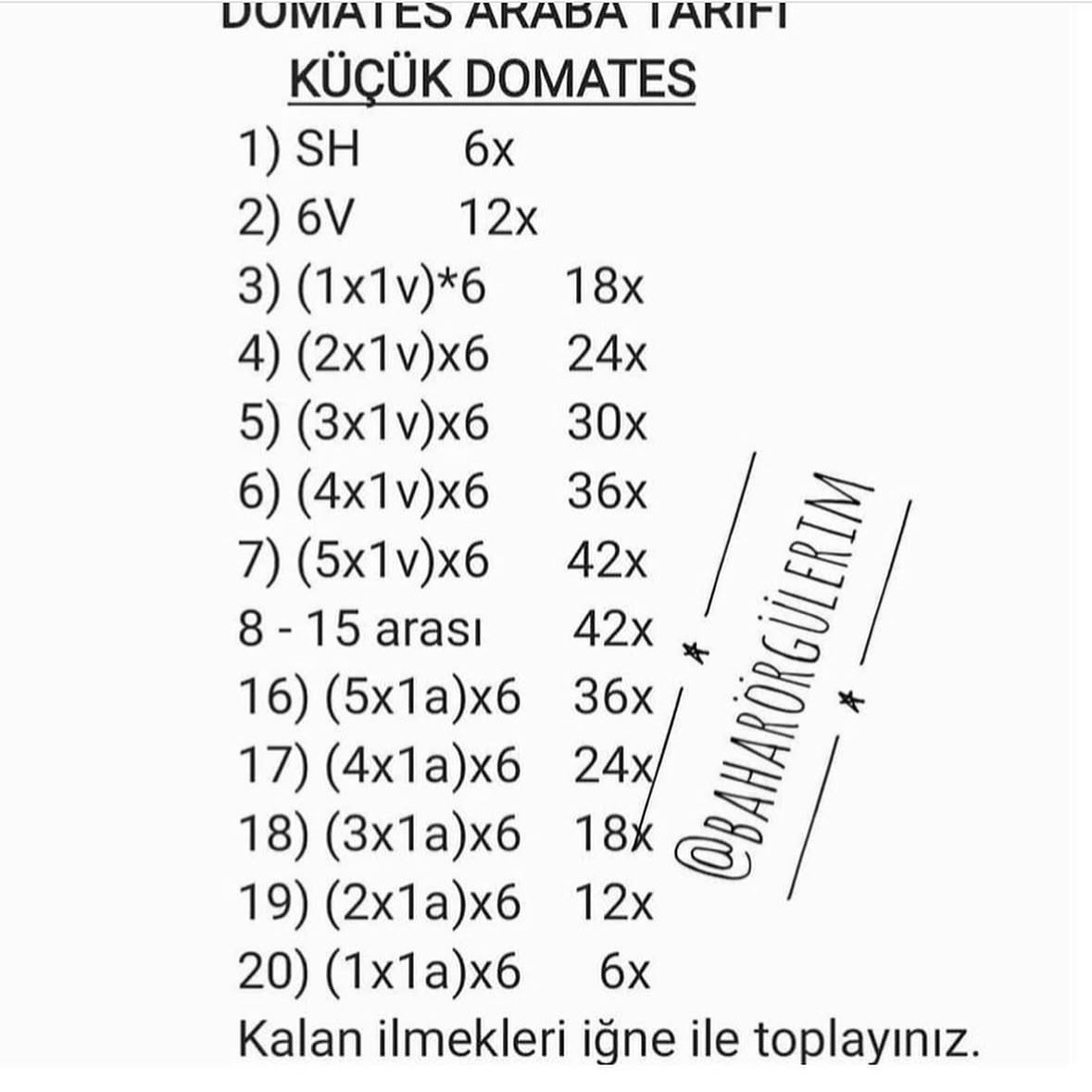 Domates Şeklinde Örgü Oyuncak Araba Nasıl Yapılır