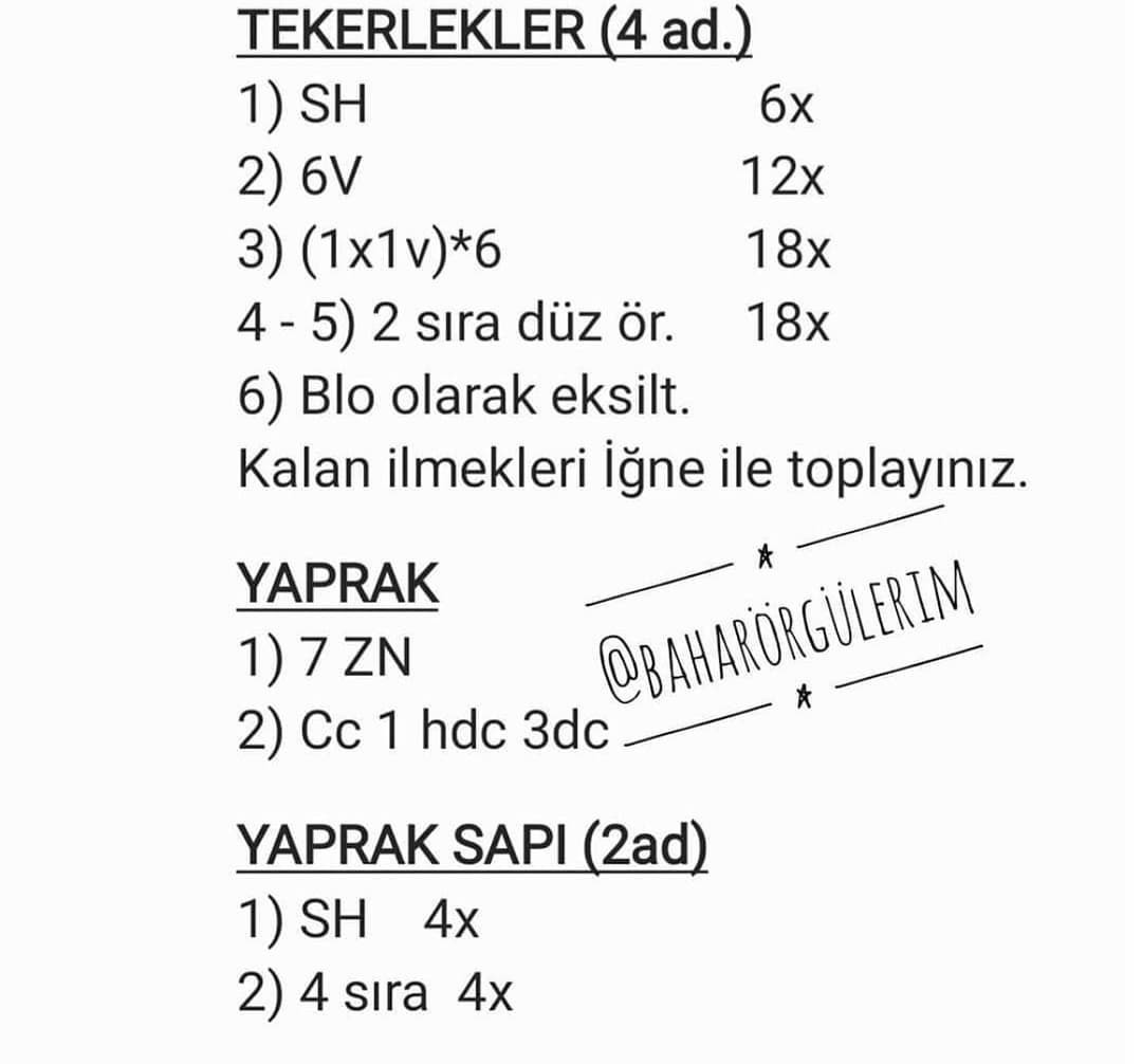 Domates Şeklinde Örgü Oyuncak Araba Nasıl Yapılır
