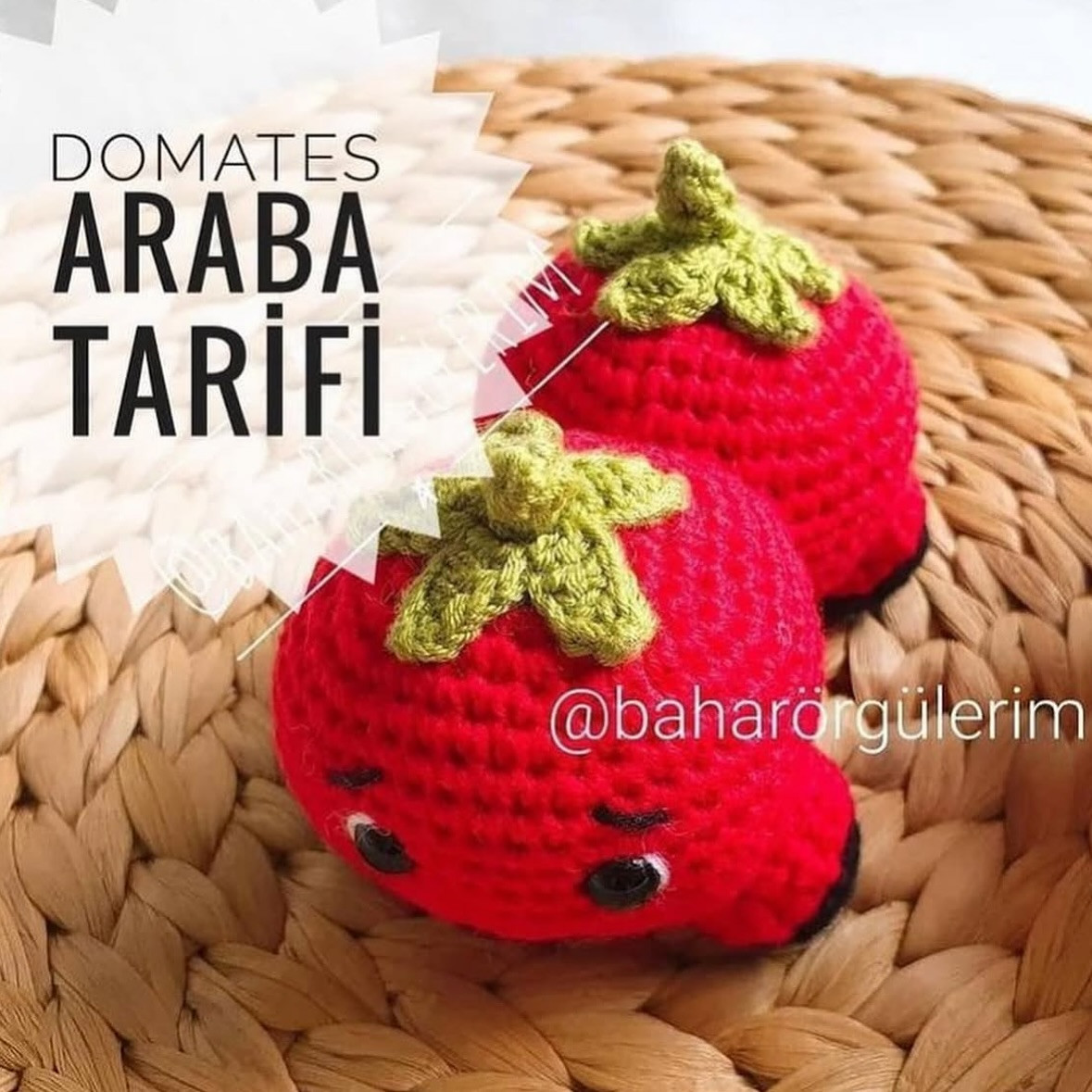 Domates Şeklinde Örgü Oyuncak Araba Nasıl Yapılır