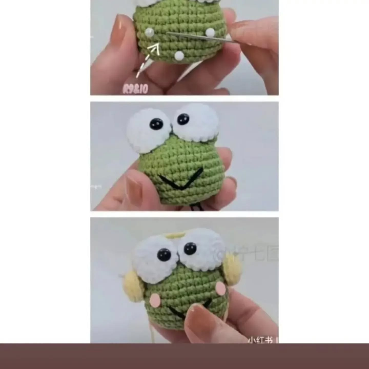 دستور بافت آویز قورباغه