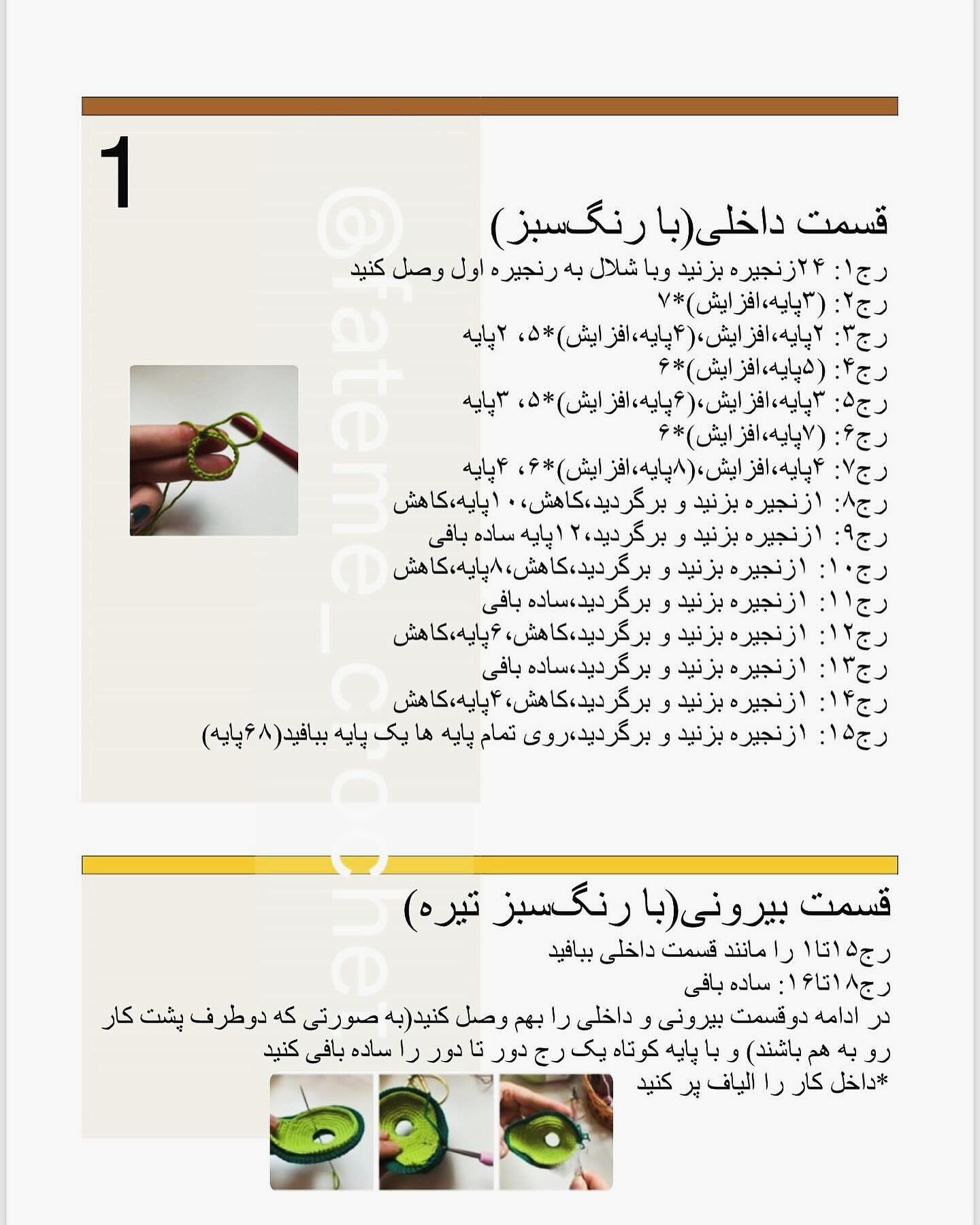 دستور بافت آووکادو خرسی