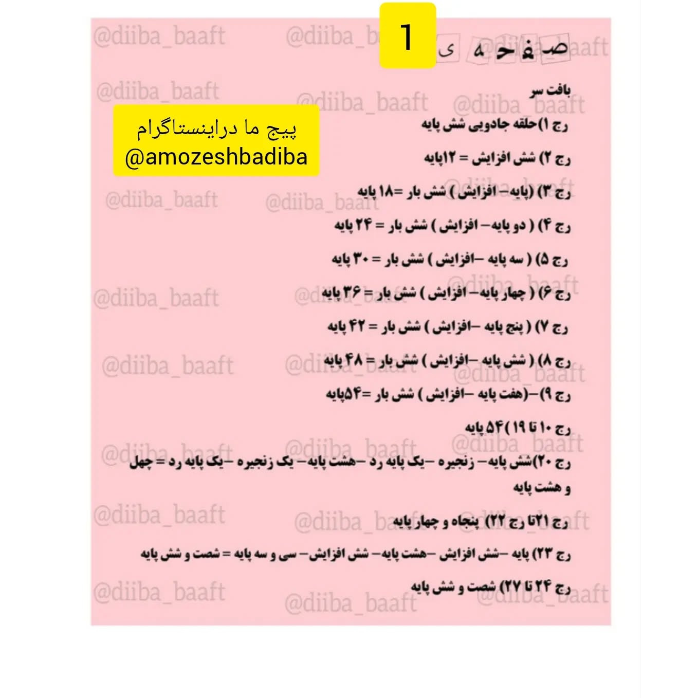 دستور بافت عروسک با گل‌های زیبا