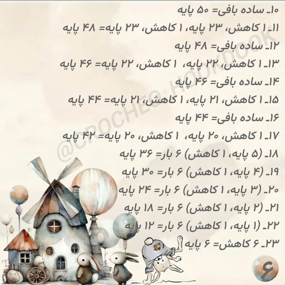 دستور بافت عروسک بافتنی خرس کوچک بامزه