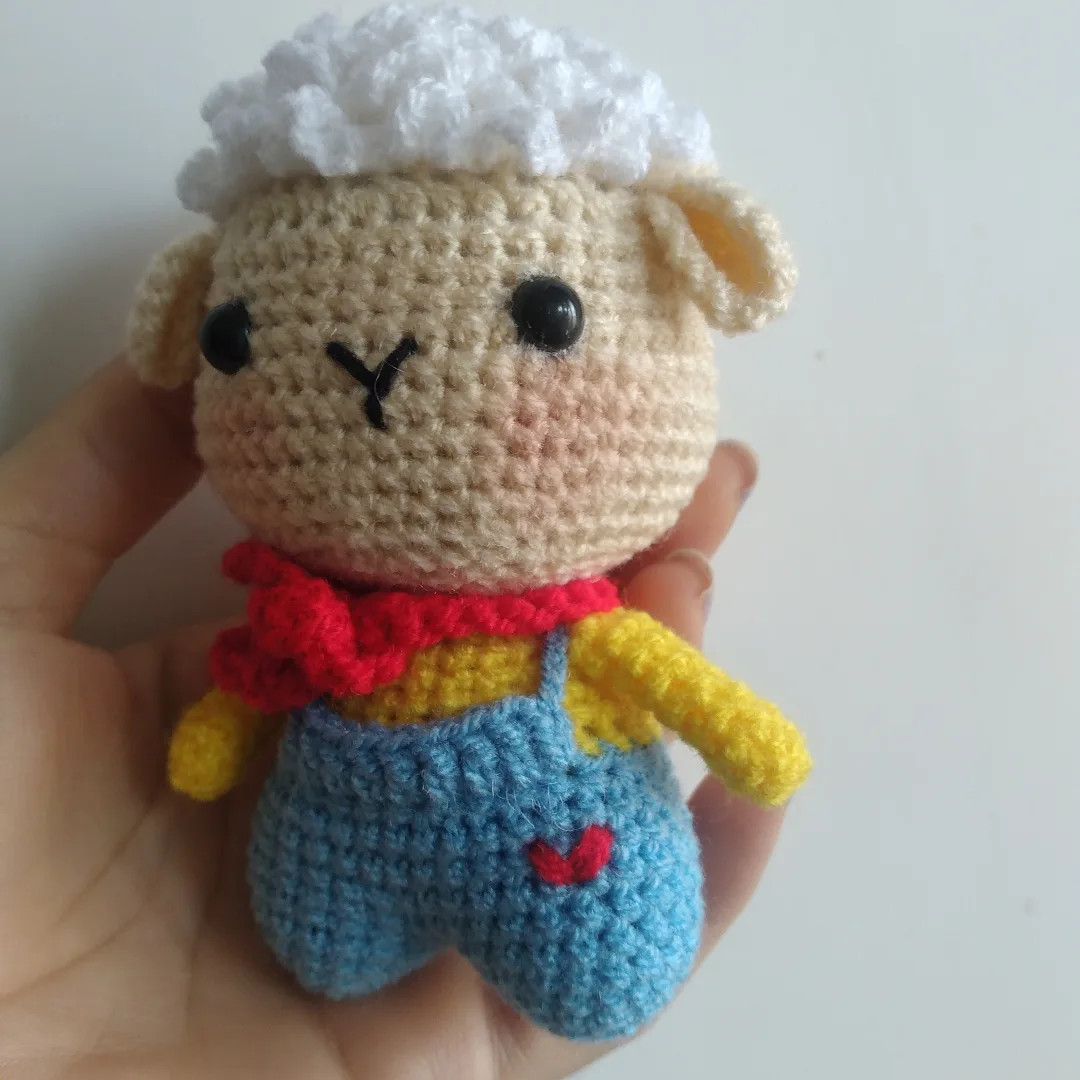 دستور بافت عروسک بره قلاب بافی