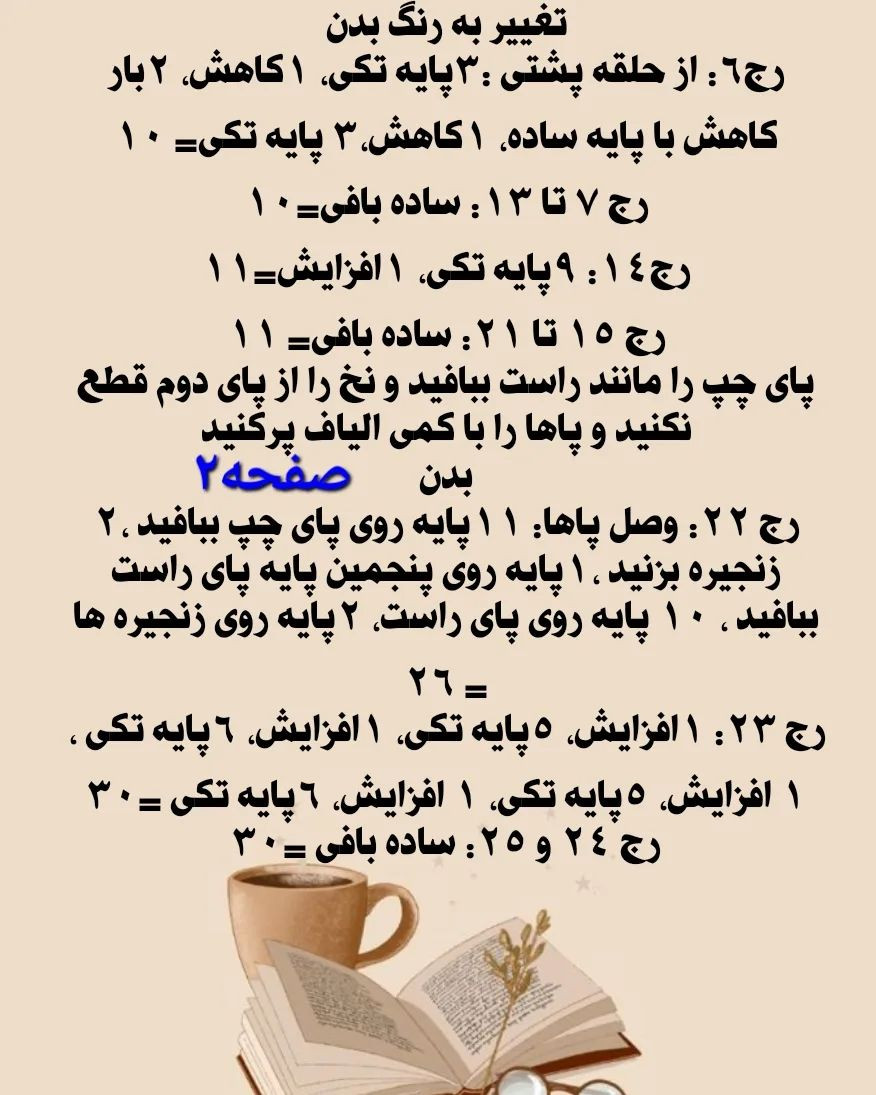 دستور بافت عروسک دختر بافتنی با الگوی عالی