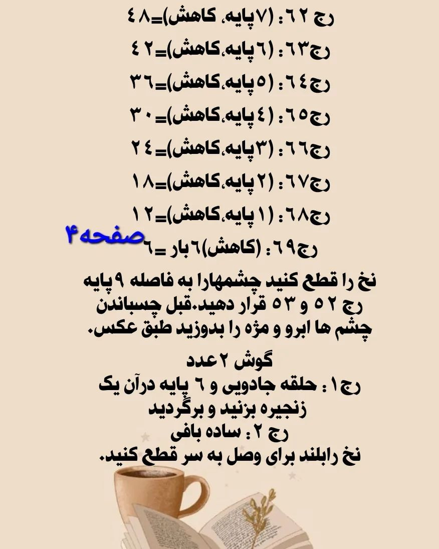 دستور بافت عروسک دختر بافتنی با الگوی عالی
