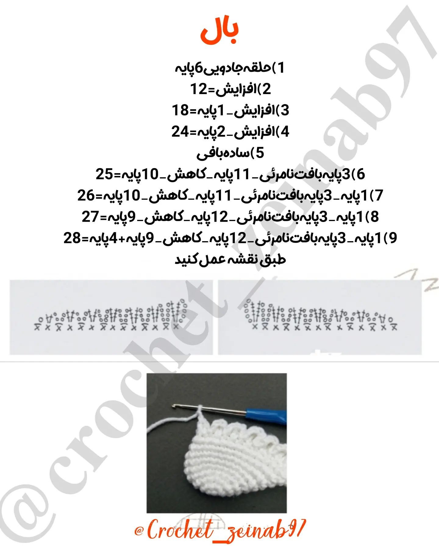 دستور بافت عروسک فرشته با قلاب