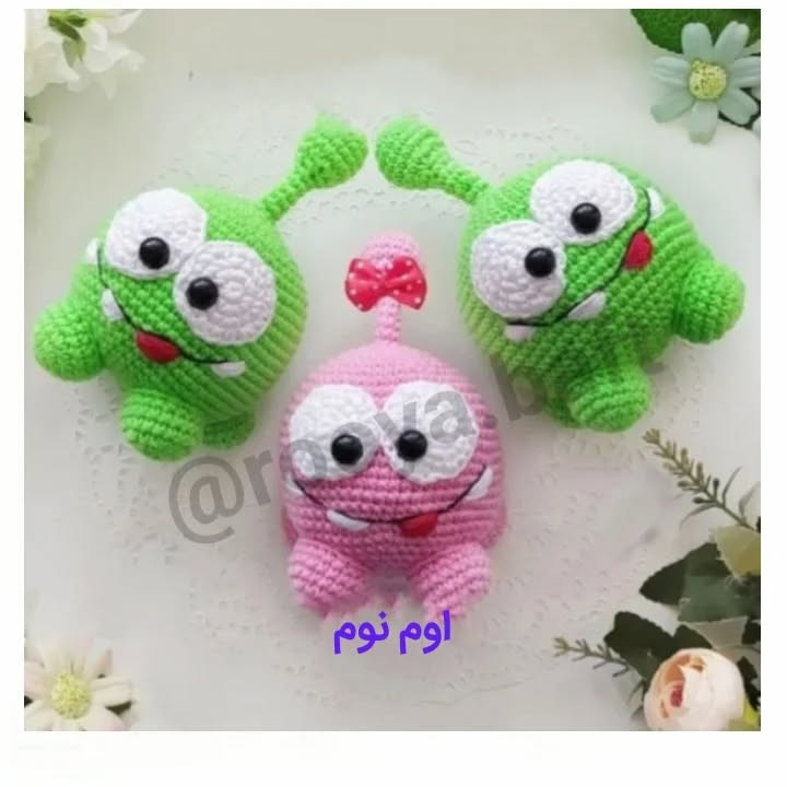 دستور بافت عروسک های قلاب بافی بامزه