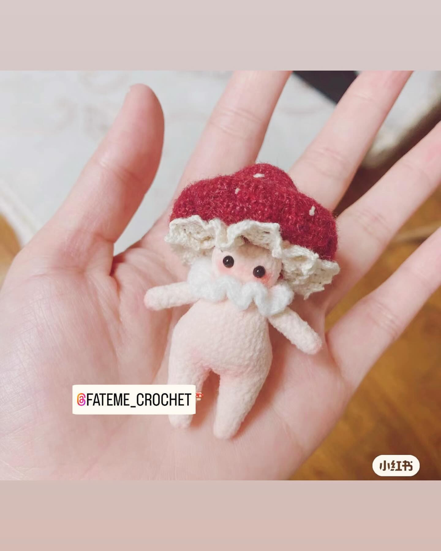 دستور بافت عروسک قارچ با طرح جذاب