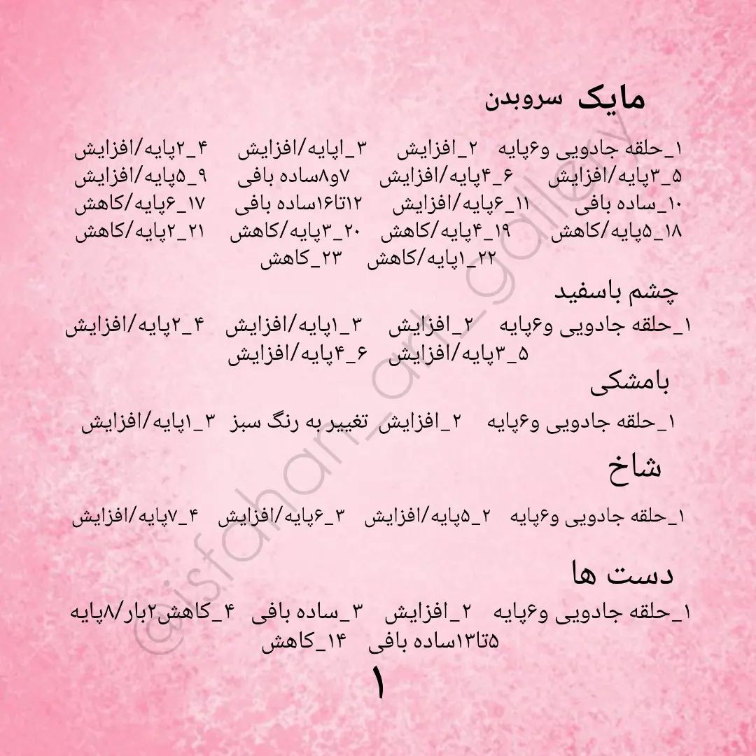 دستور بافت عروسک قلاب بافی هیولای سبز