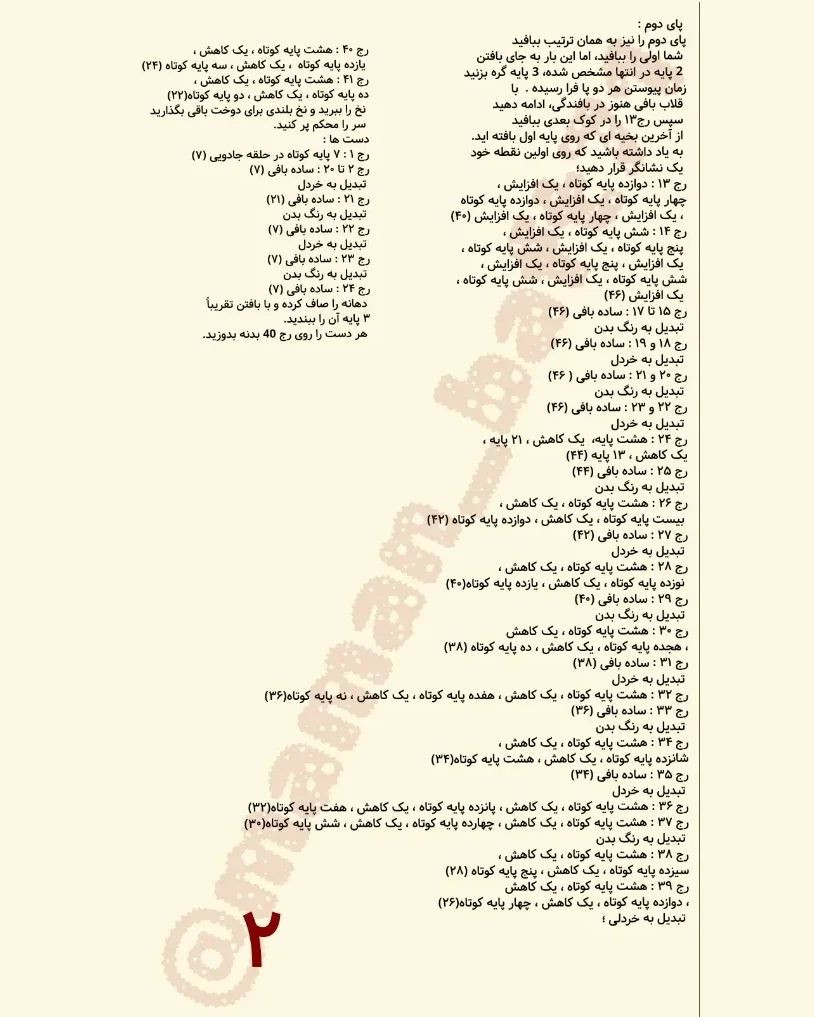 دستور بافت عروسک مترسک با ترجمه اختصاصی از کانال مامان‌بافت