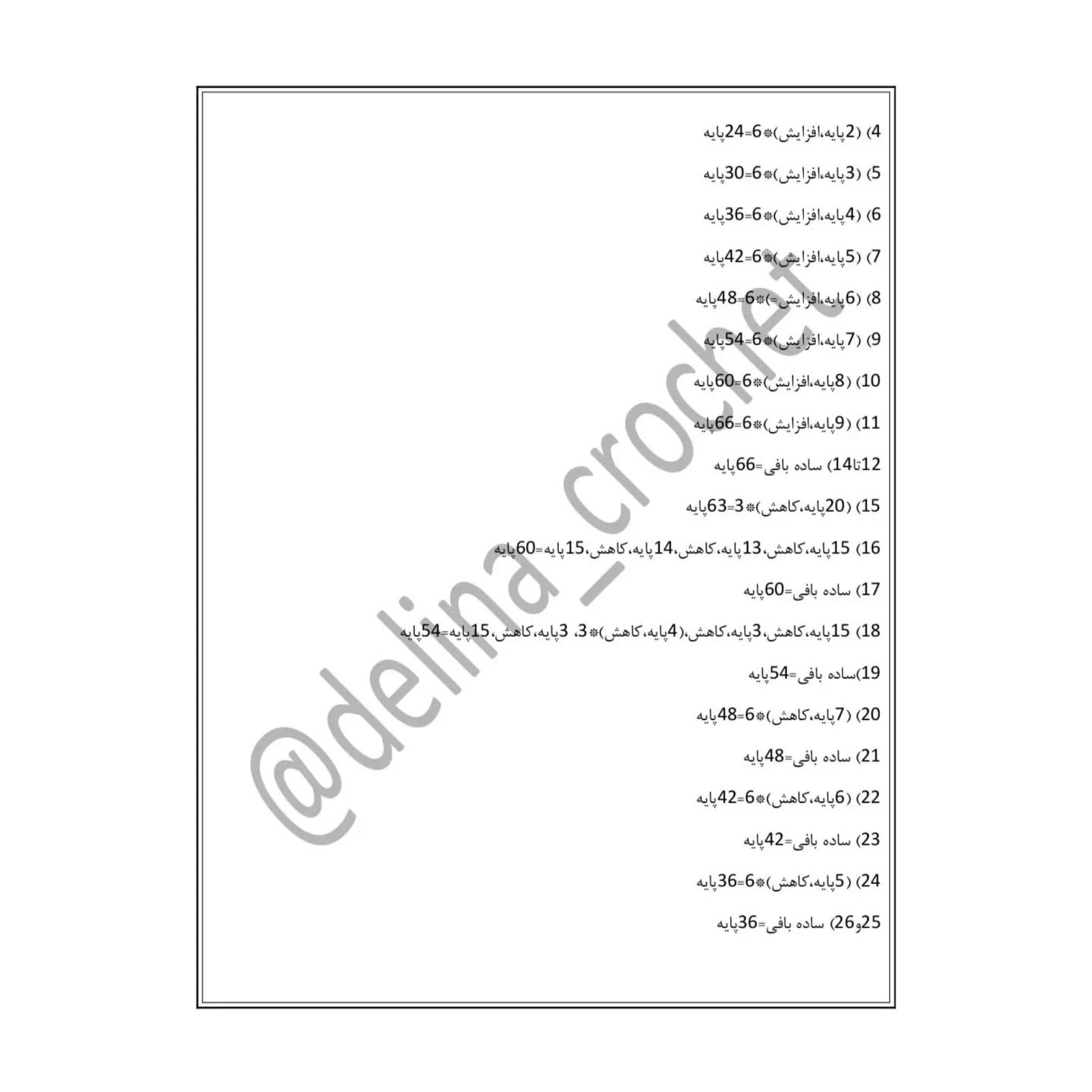 دستور بافت عروسک پاندا با قلاب‌بافی