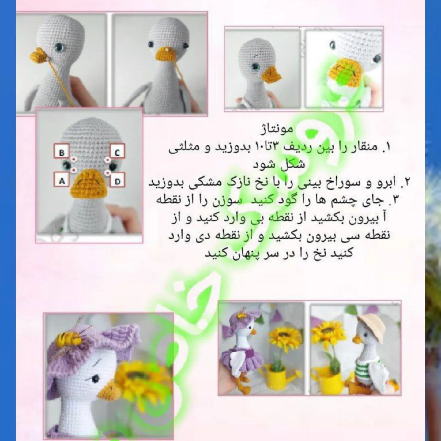 دستور بافت اردک عاشقانه