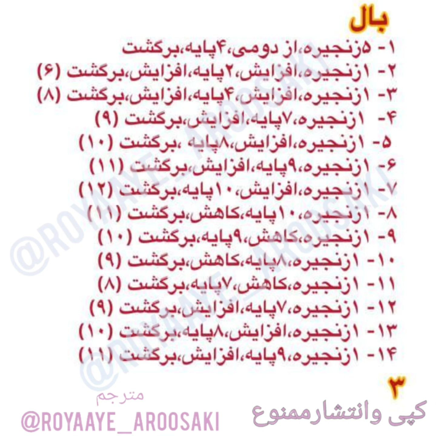 دستور بافت اژدهای کوچک آبی به صورت قلاب بافی