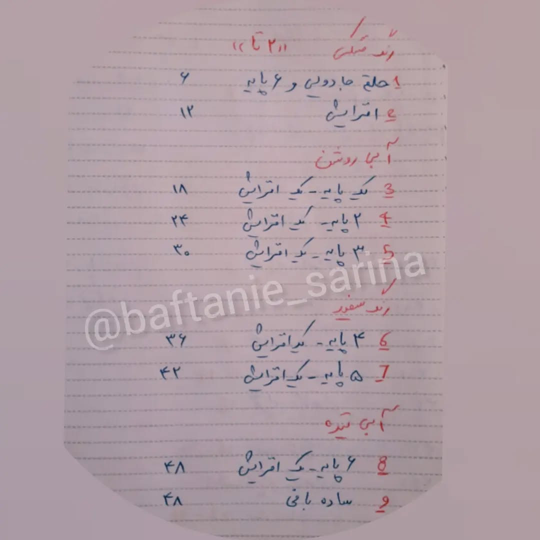 دستور بافت چشم نظر قلاب‌بافی با مهره‌های تزئینی