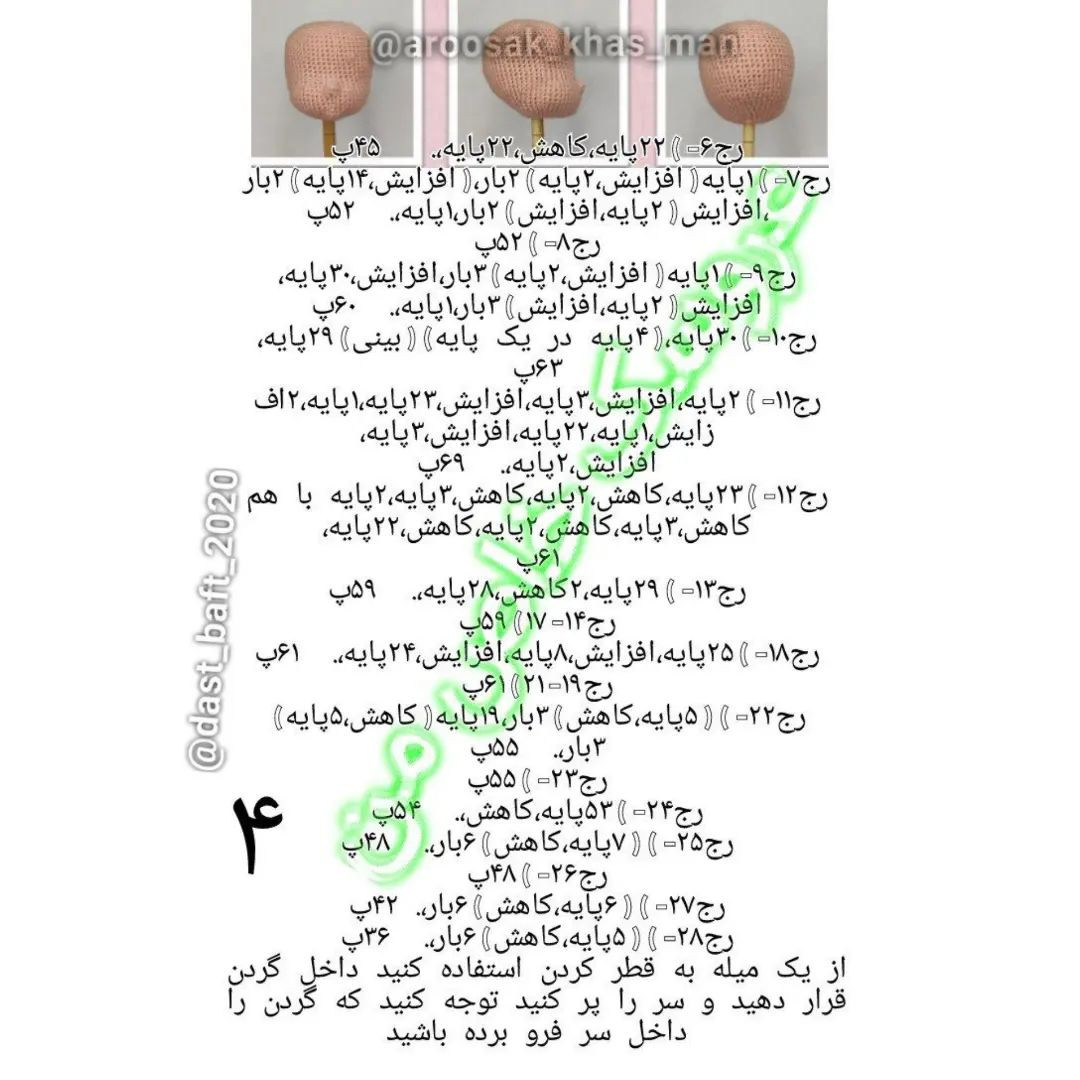 دستور بافت دختر بونکا