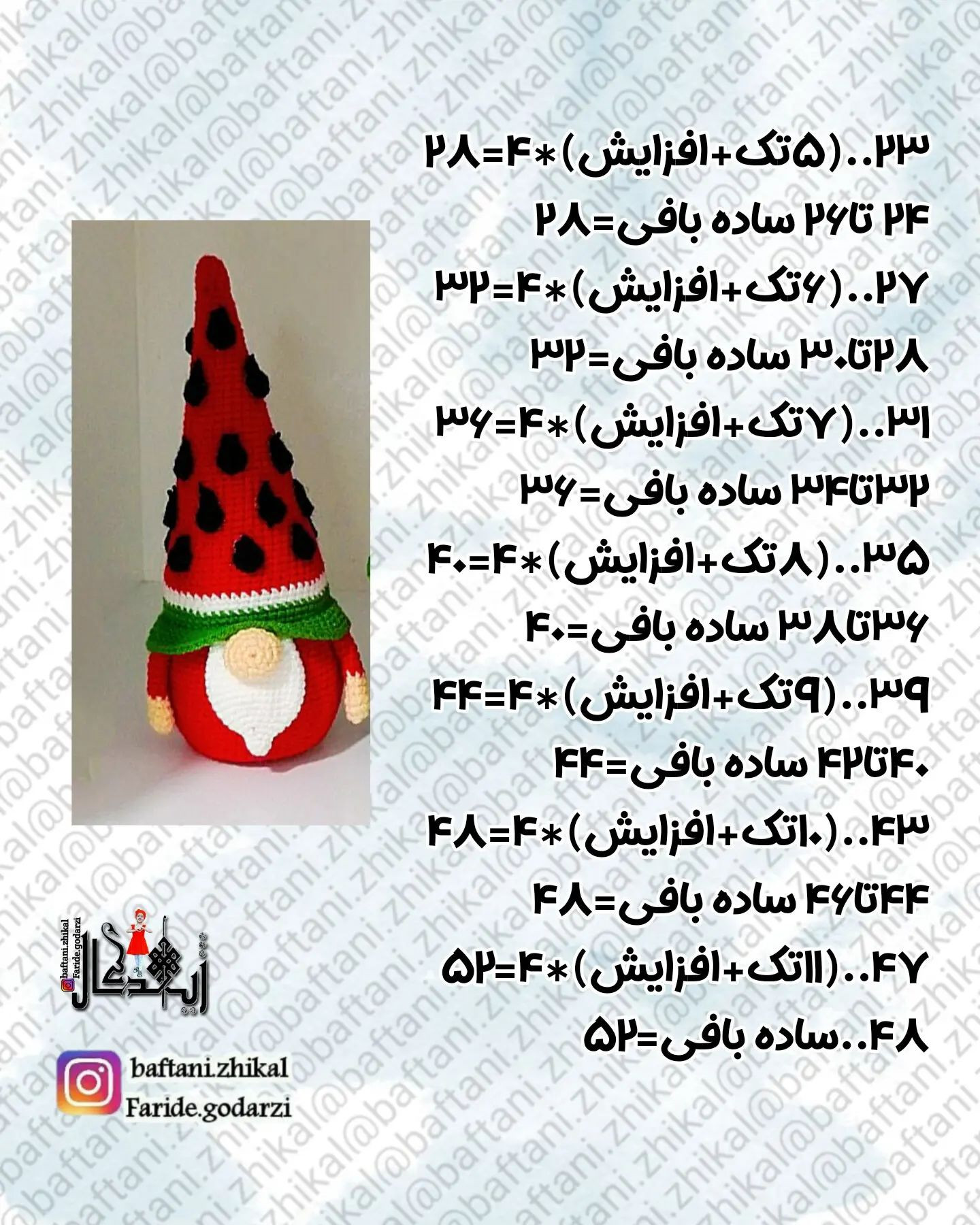 دستور بافت گنوم یلدایی