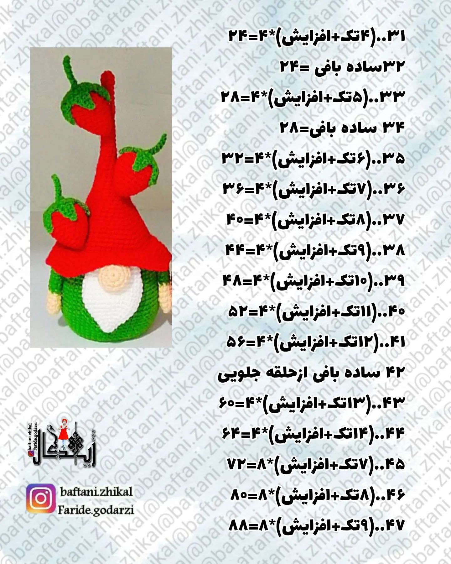 دستور بافت گنوم یلدایی