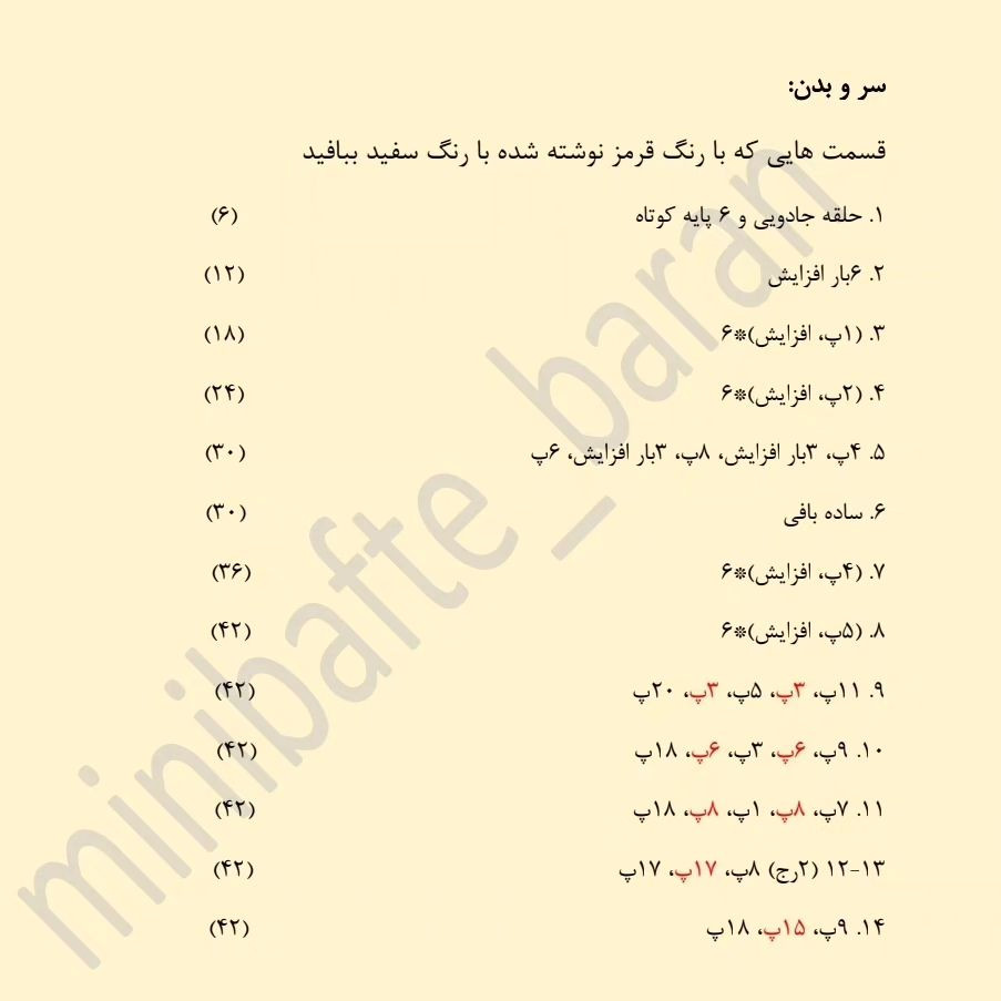 دستور بافت جغد کوچولوی رنگی