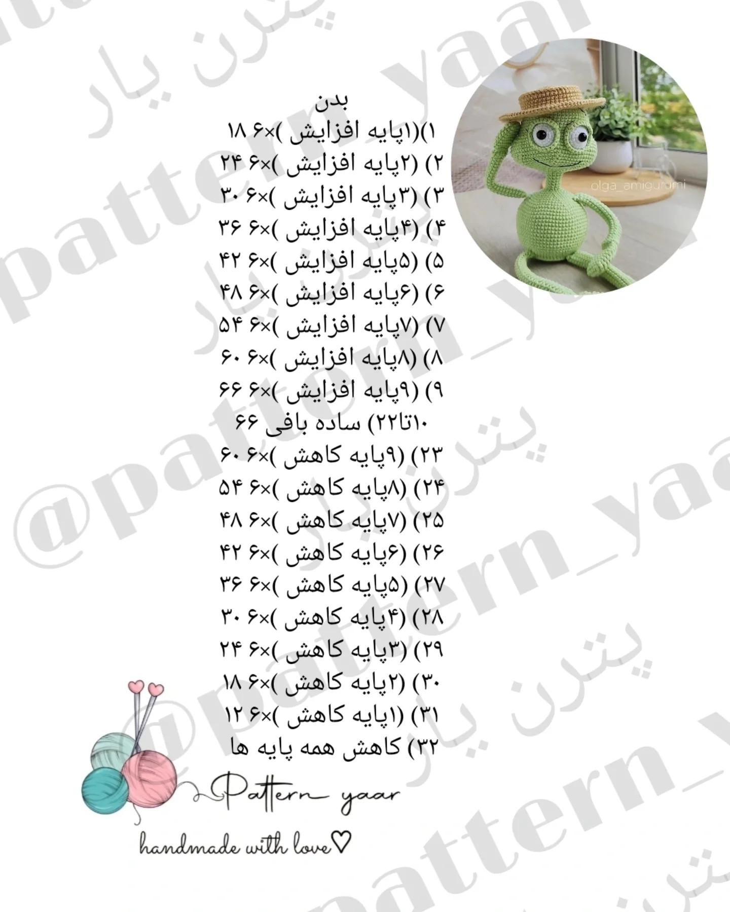 دستور بافت قورباغه با کلاه رایگان