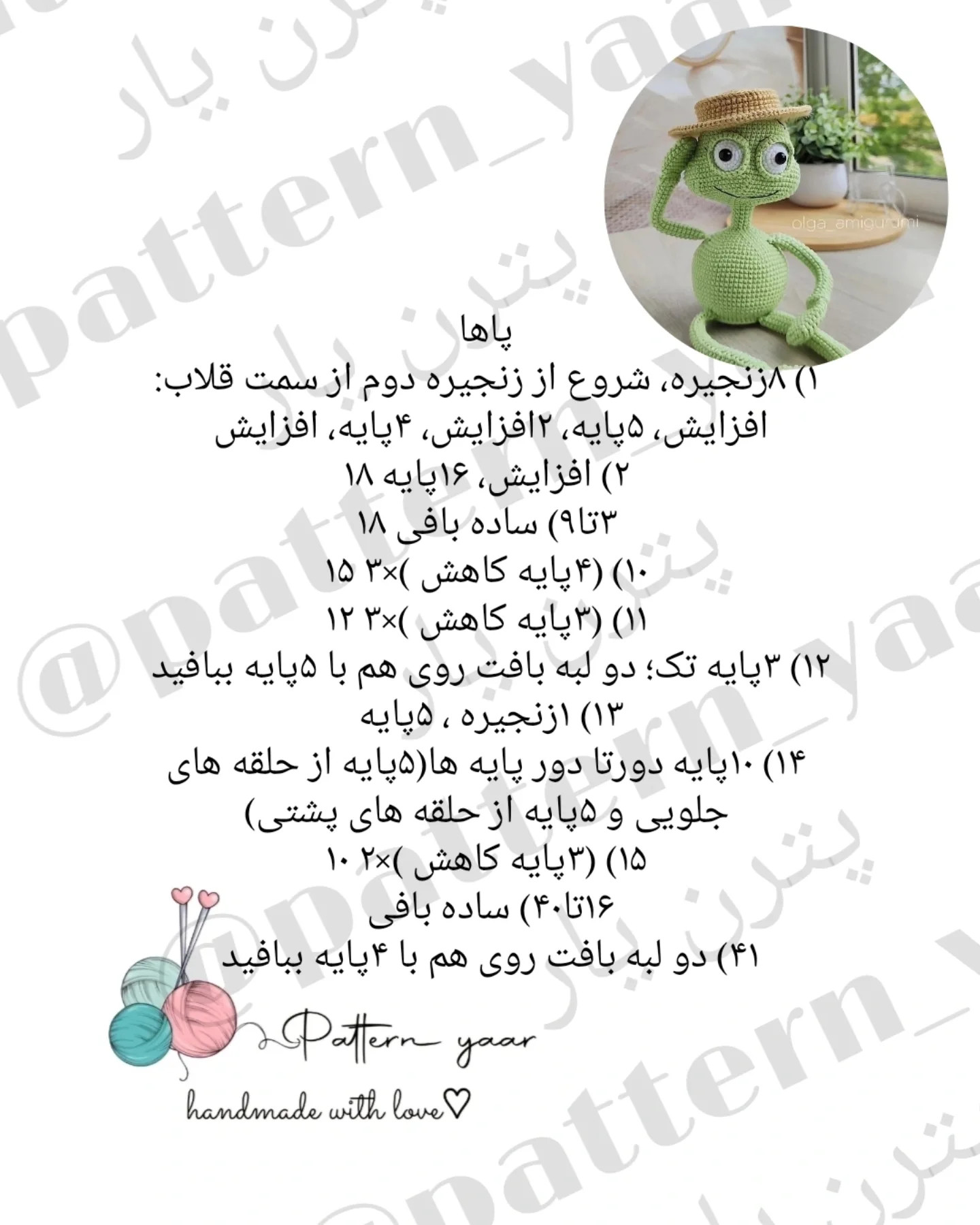 دستور بافت قورباغه با کلاه رایگان