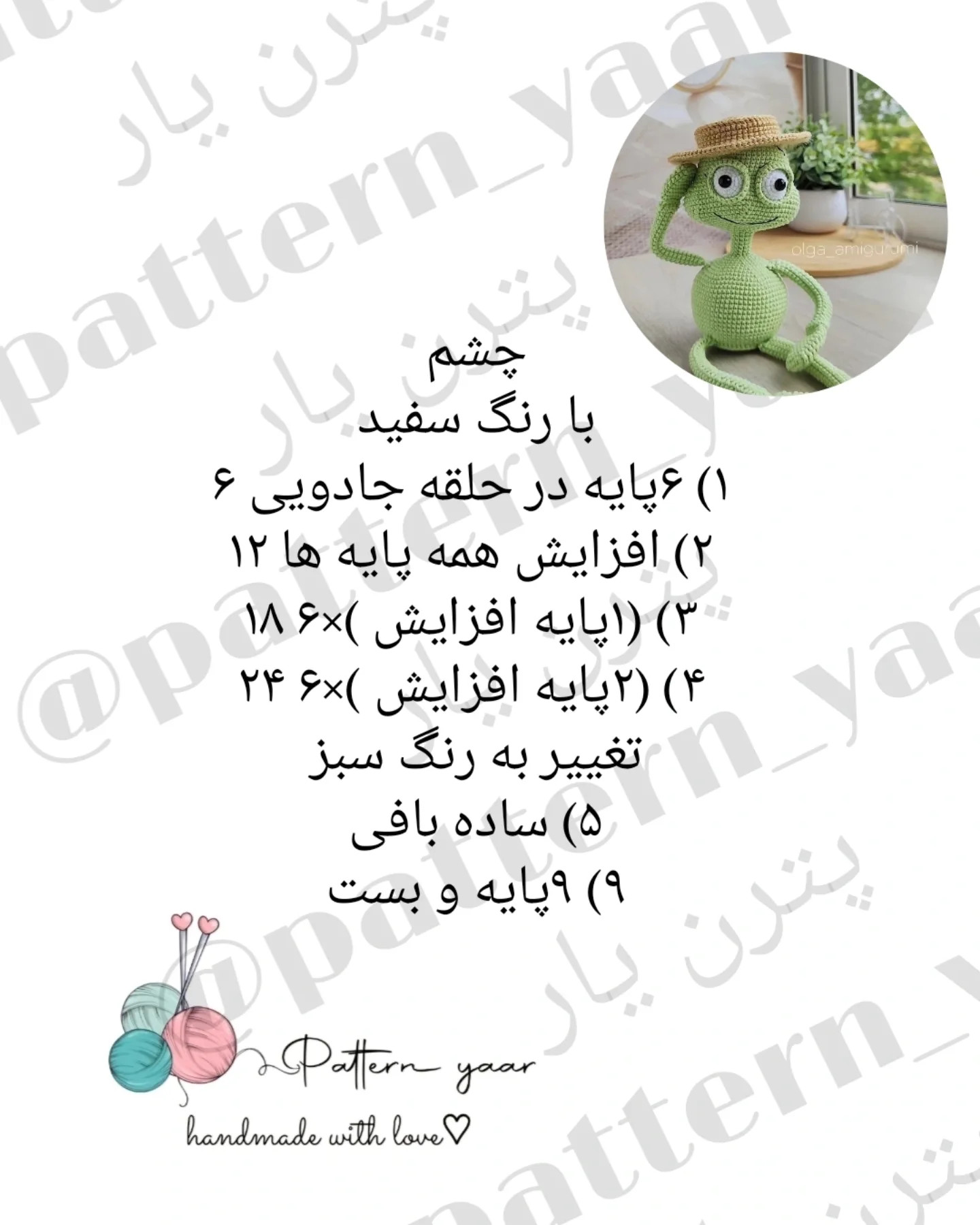 دستور بافت قورباغه با کلاه رایگان