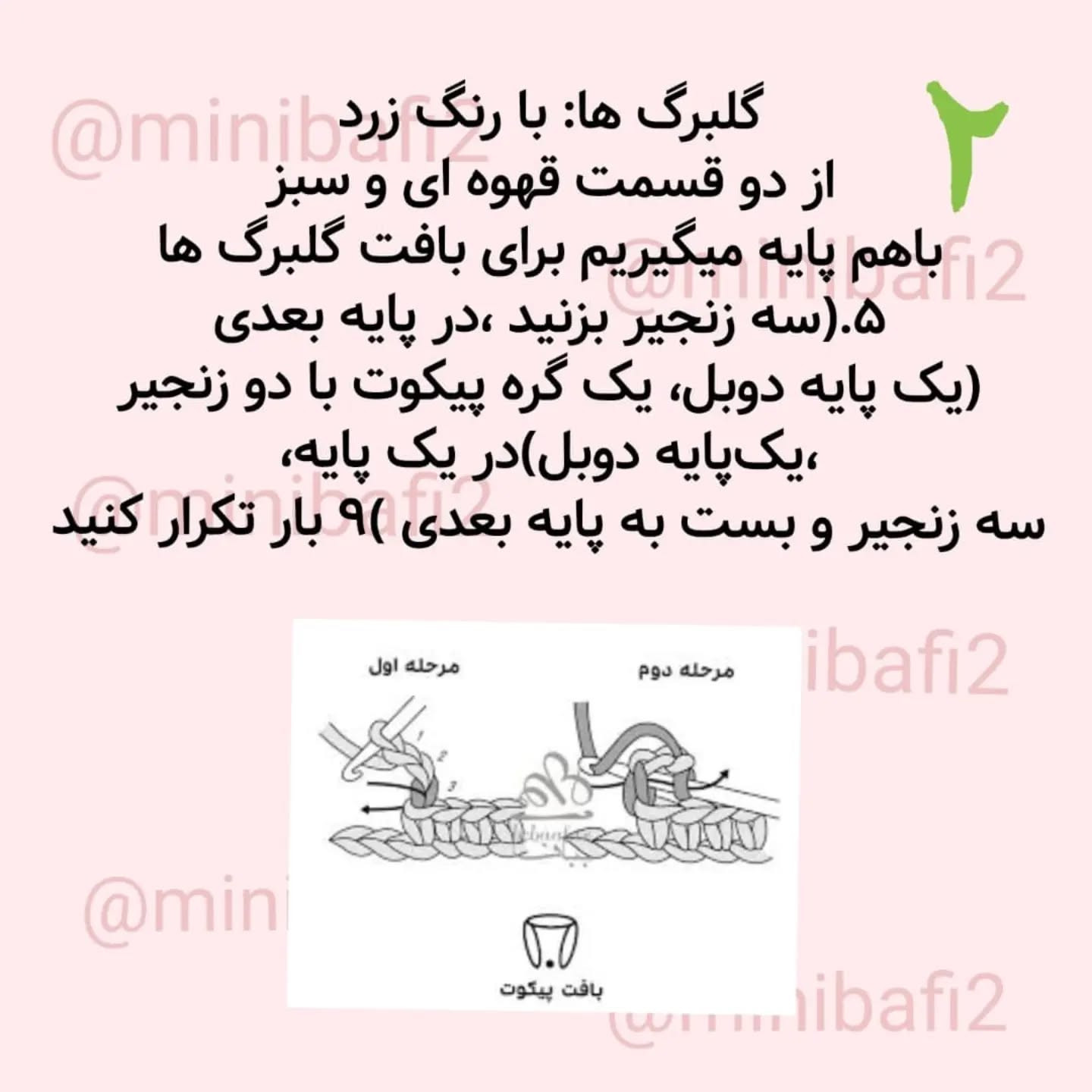 دستور بافت مگنت یخچالی گل آفتابگردان