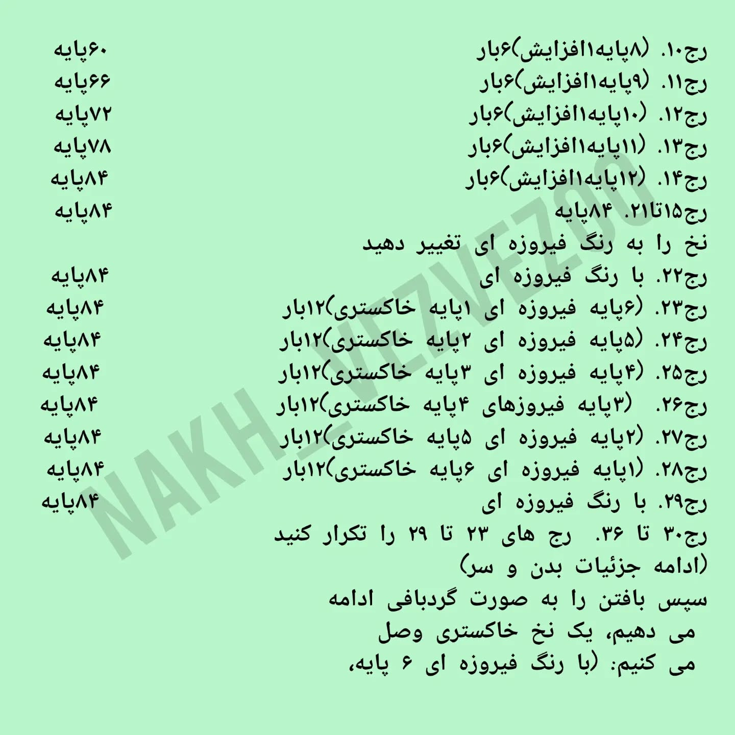 دستور بافت مرغ دریایی جذاب و رنگارنگ