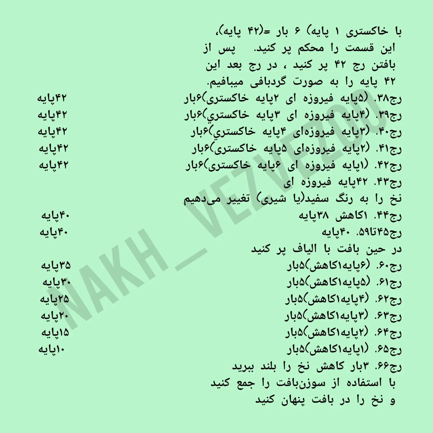 دستور بافت مرغ دریایی جذاب و رنگارنگ