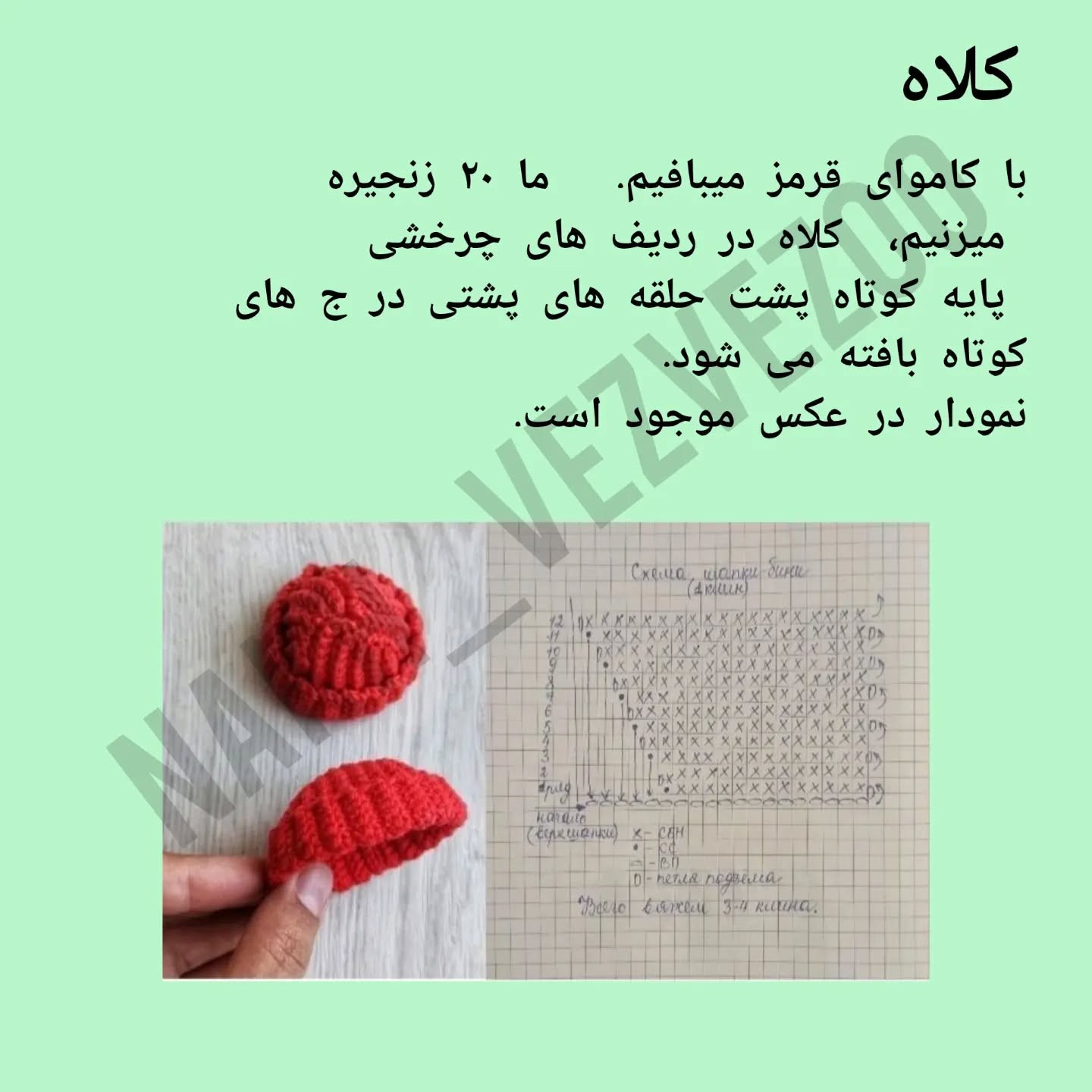 دستور بافت مرغ دریایی جذاب و رنگارنگ