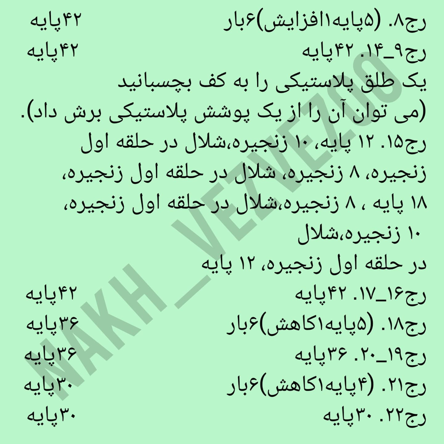 دستور بافت مرغ تخم‌مرغی