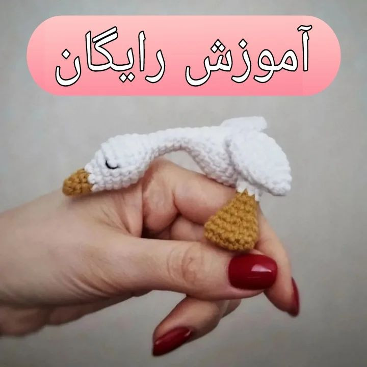 دستور بافت مرغابی کوچک قلاب‌بافی