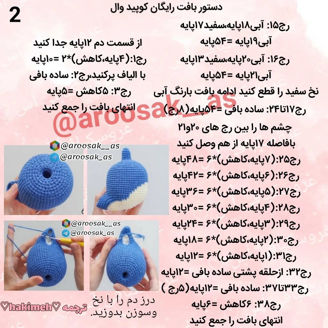 دستور بافت نهنگ قلبی رایگان