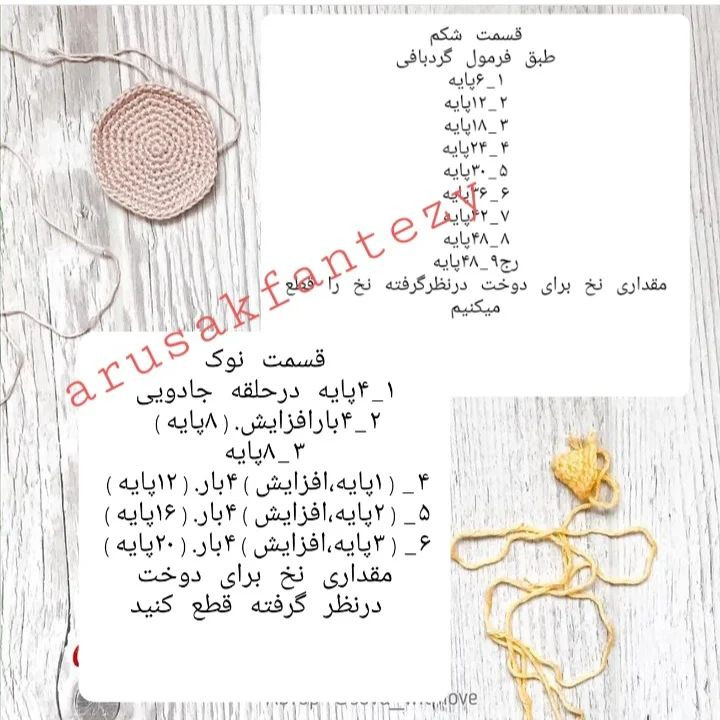 دستور بافت پرنده خشمگین قرمز