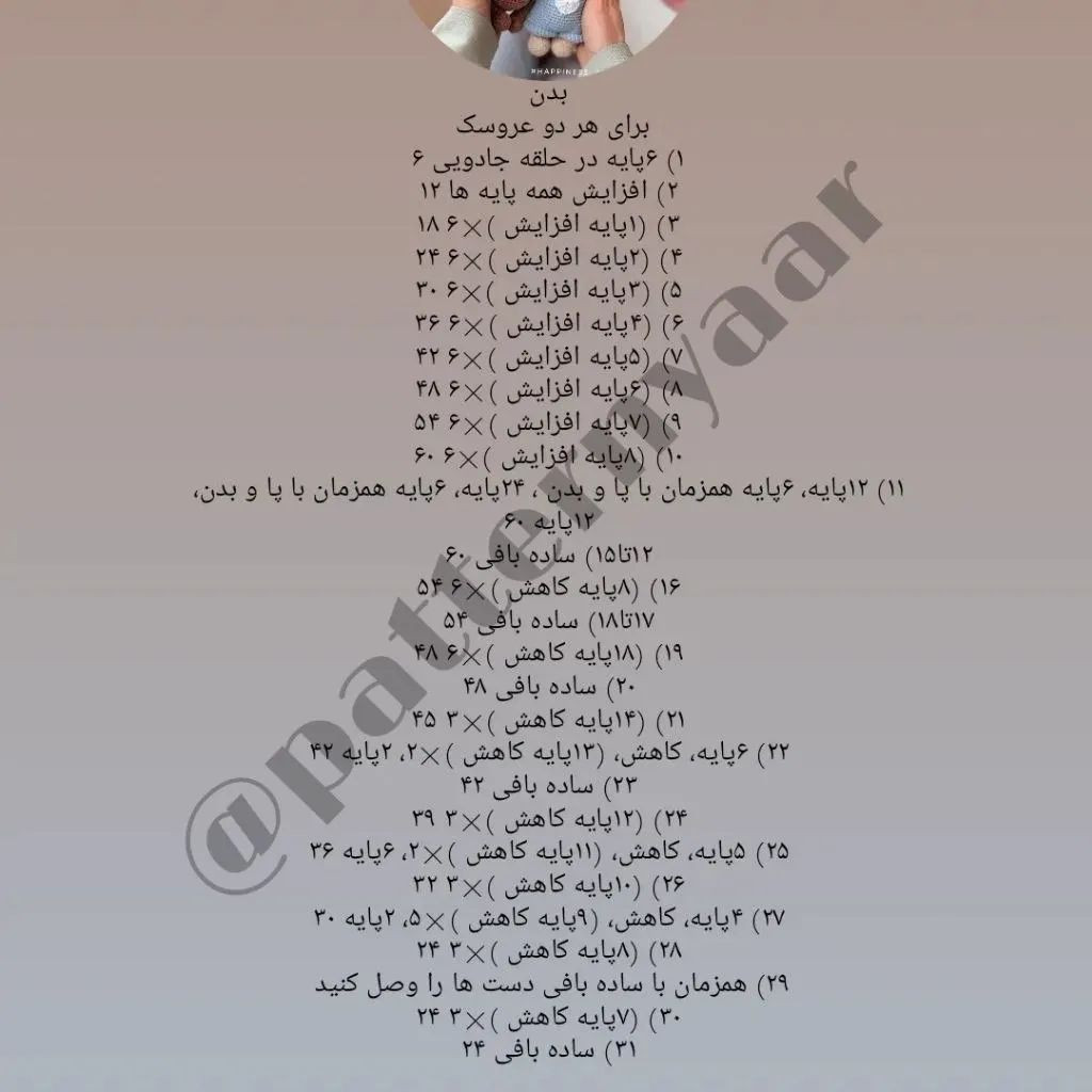 دستور بافت رایگان خرس و خرگوش