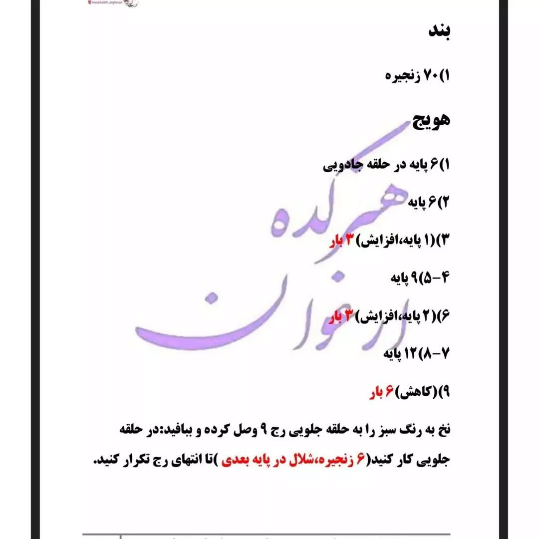 دستور بافت رایگان کیف قلاب با طرح خرگوش