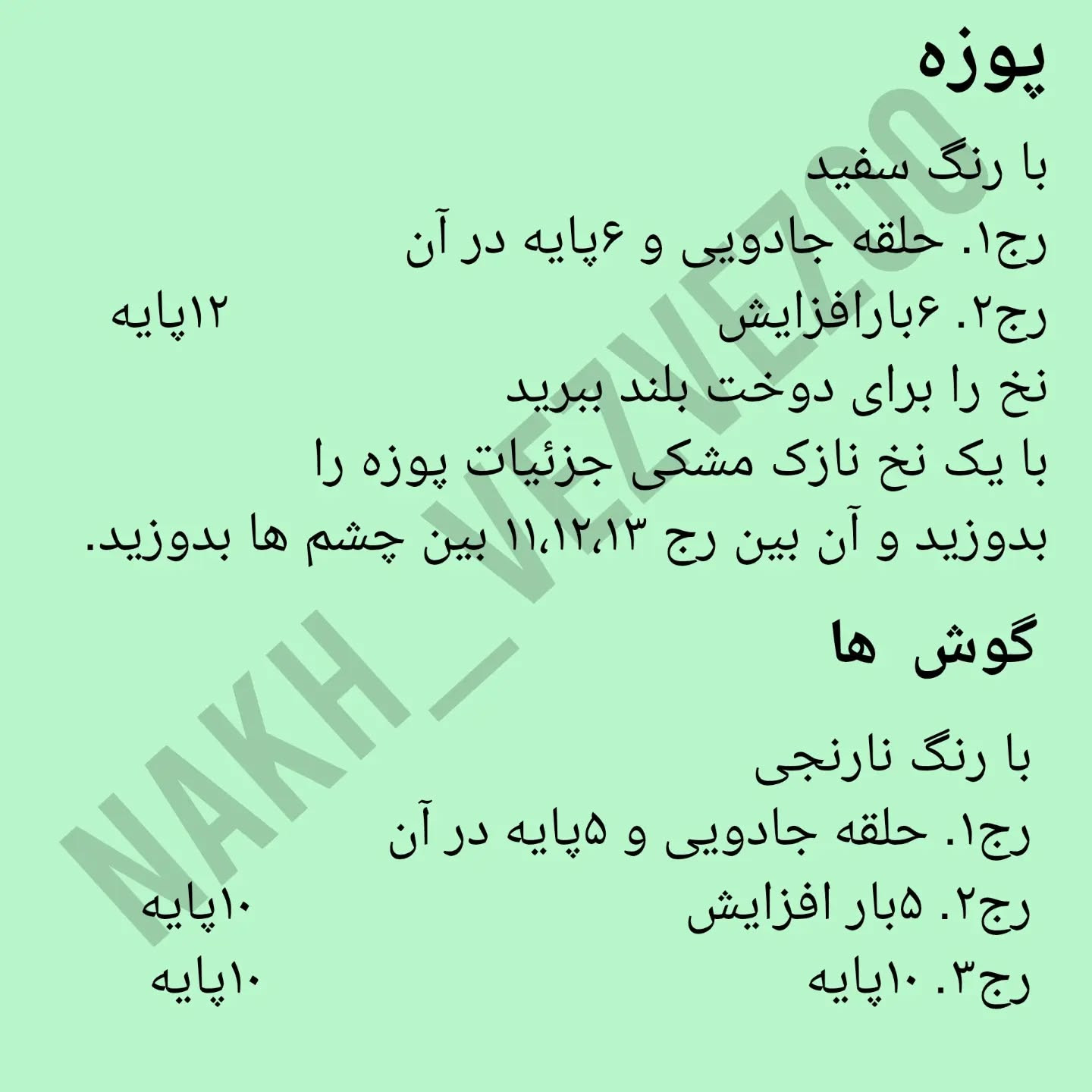 دستور بافت روباه خواب‌آلود