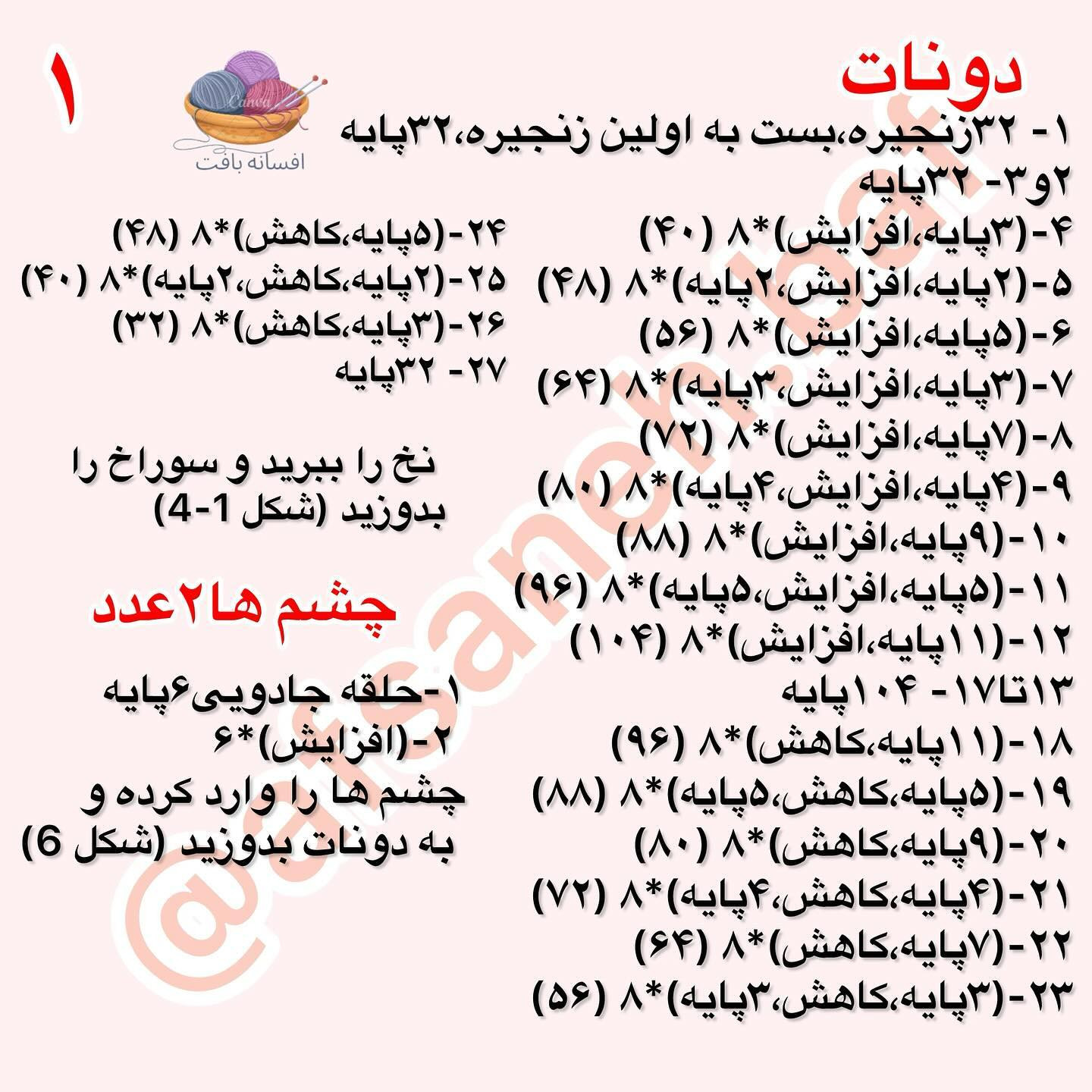 دستور بافت شخصیت‌های کارتونی خنده‌دار