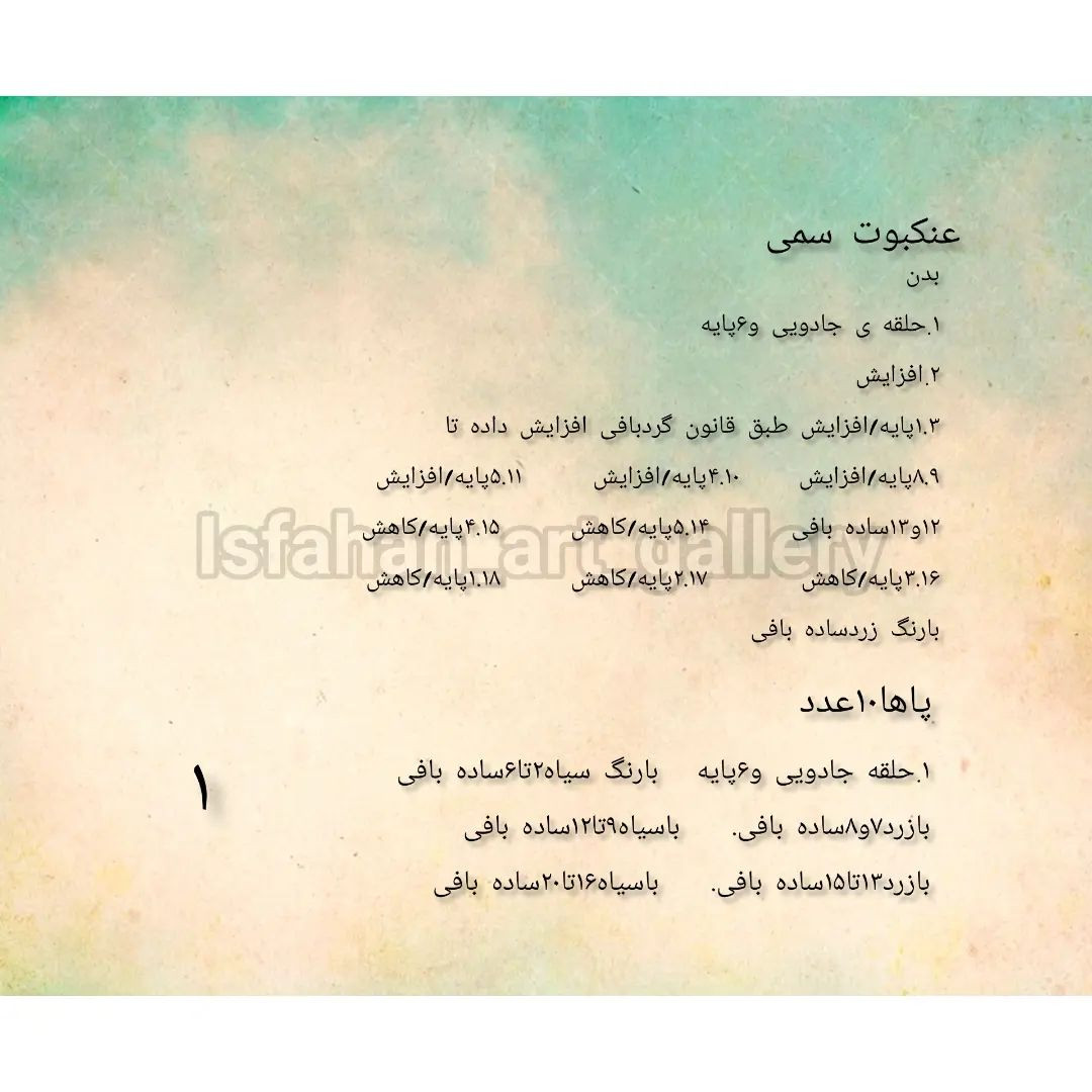 دستور بافتنی رایگان: الگوی عنکبوت زیبا