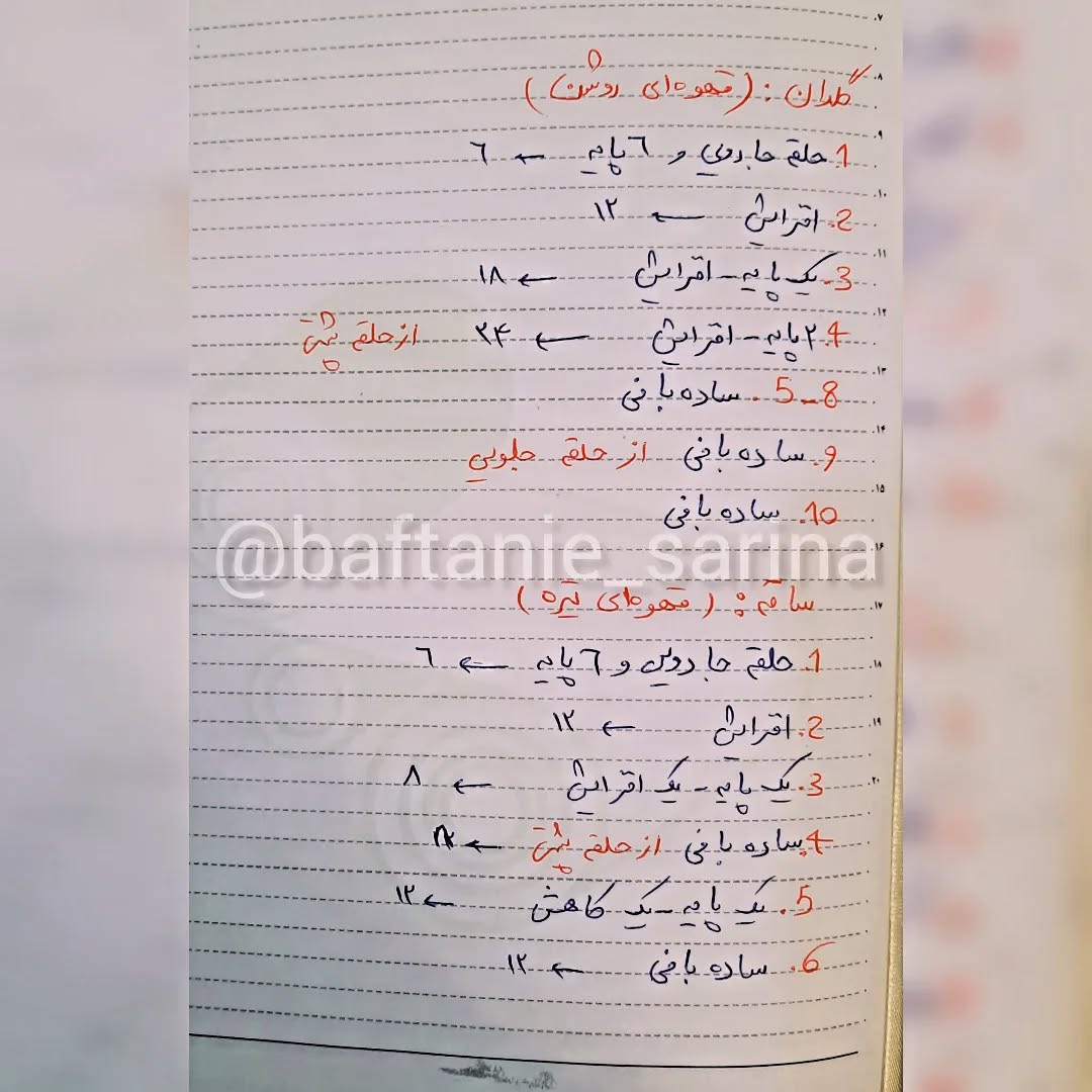 دستوربافت گلدان قلبی