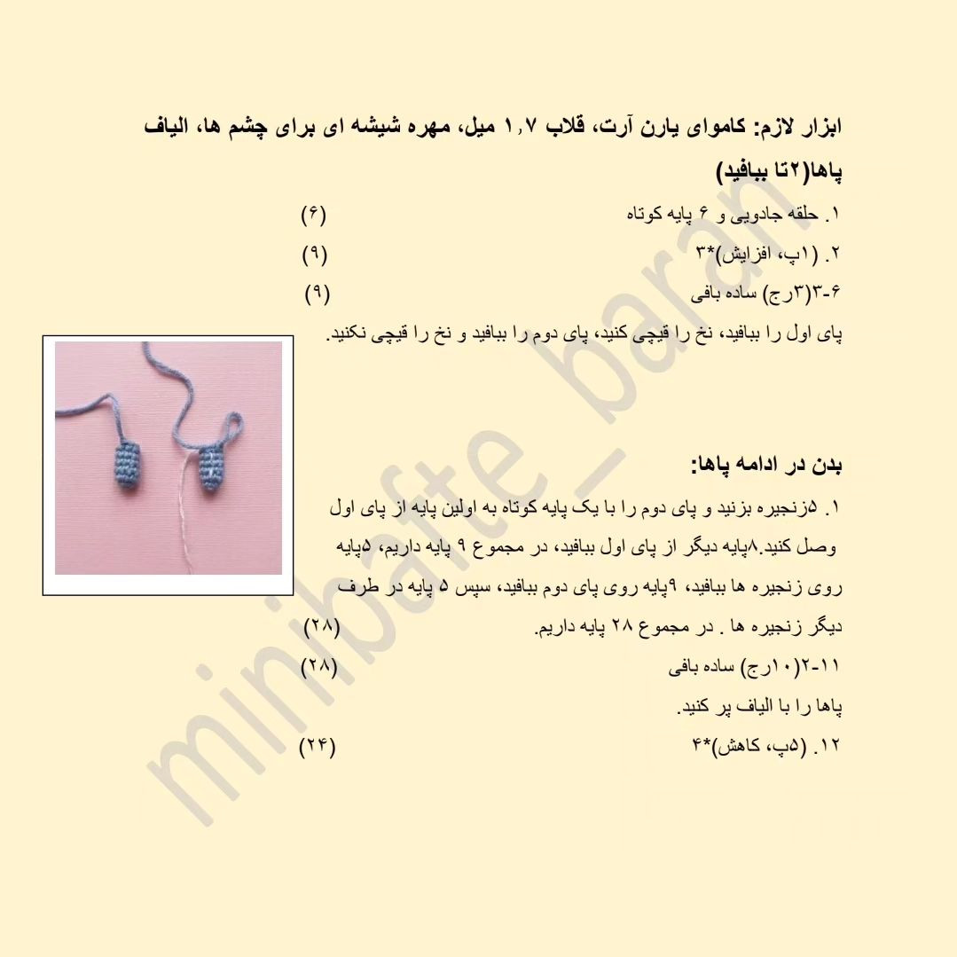 دستوربافت سرکلیدی خرگوش