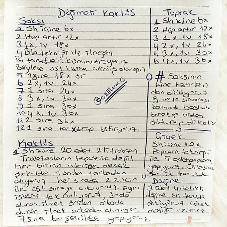 Düğmeli Kaktüs Nasıl Örülür: Adım Adım Kılavuz
